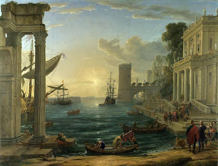Claude Lorrain The Embarkation of the Queen of Sheba oil painting image